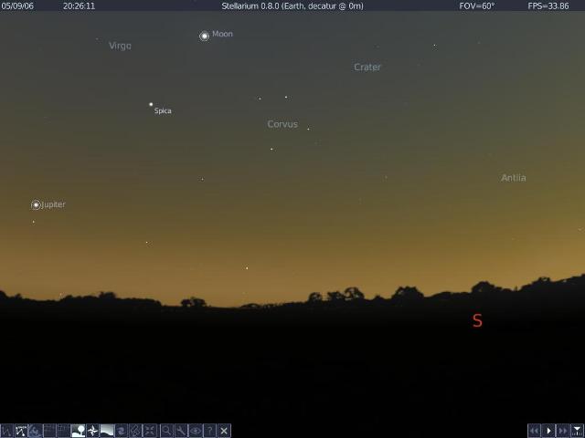 Stellarium screen shot